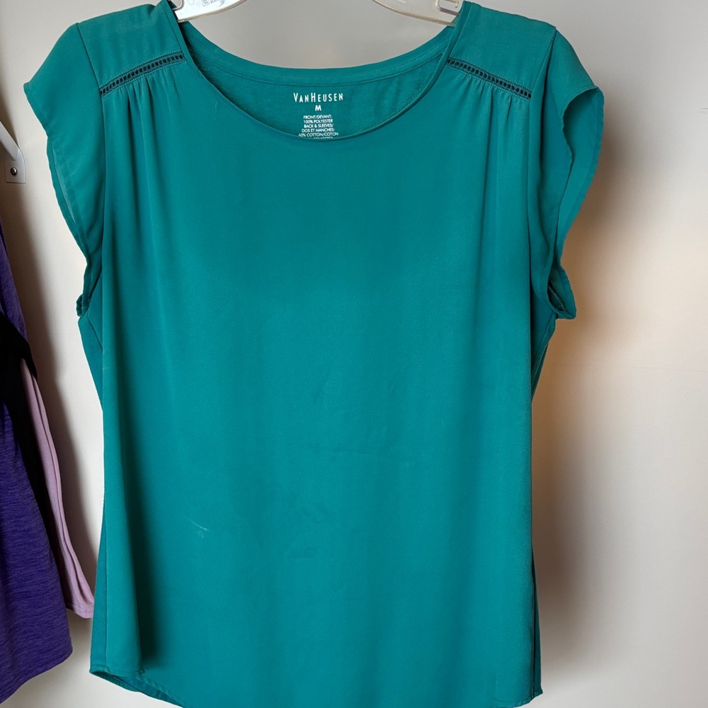 Van Heusen Women's Turquoise Blouse